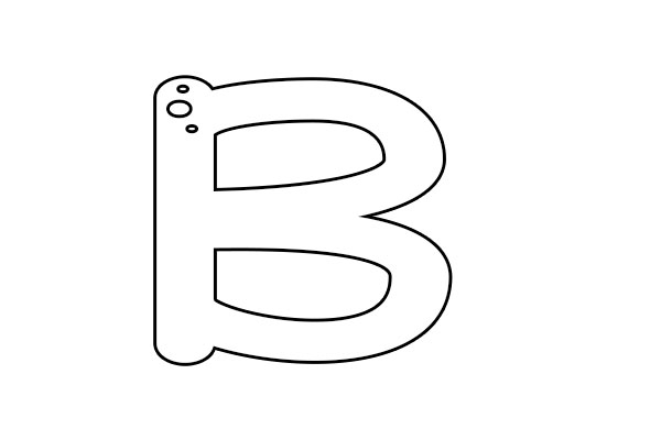 Easy Letter B Coloring Pages