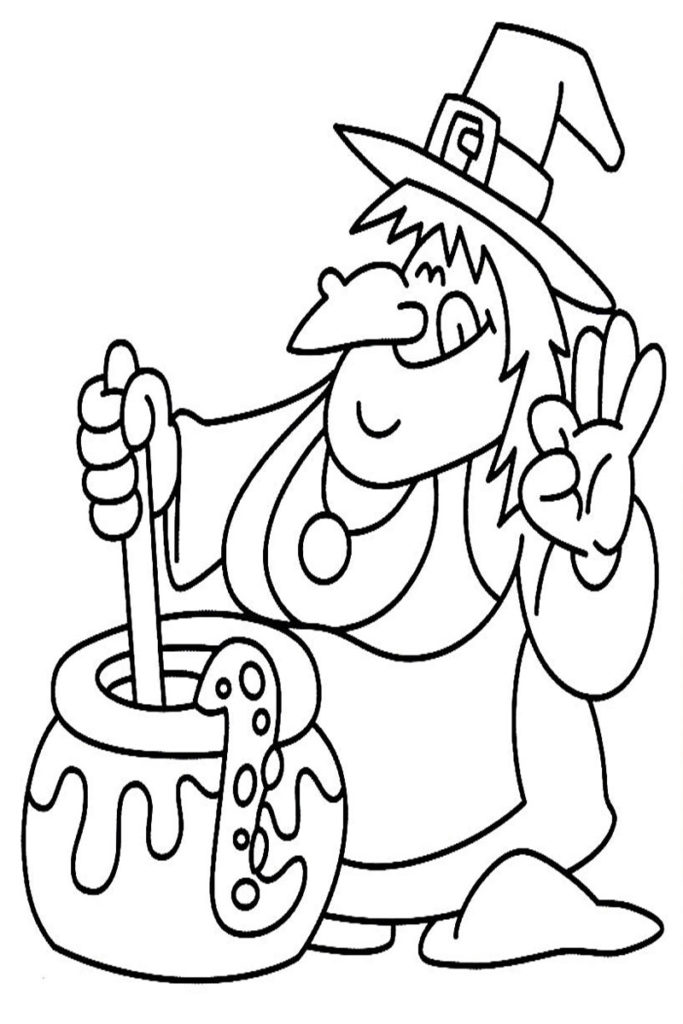 Funny Halloween Coloring Pages To Print