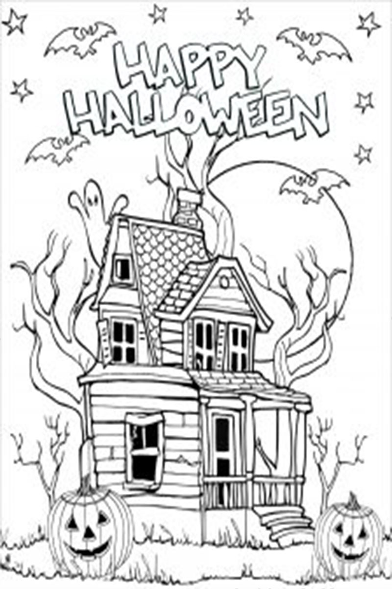 Funny Halloween Coloring Pages For Adults Easy