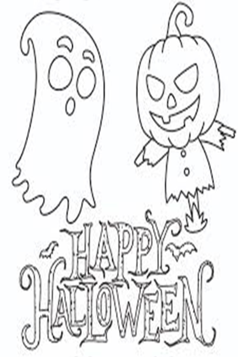 Funny Halloween Coloring Pages Printable
