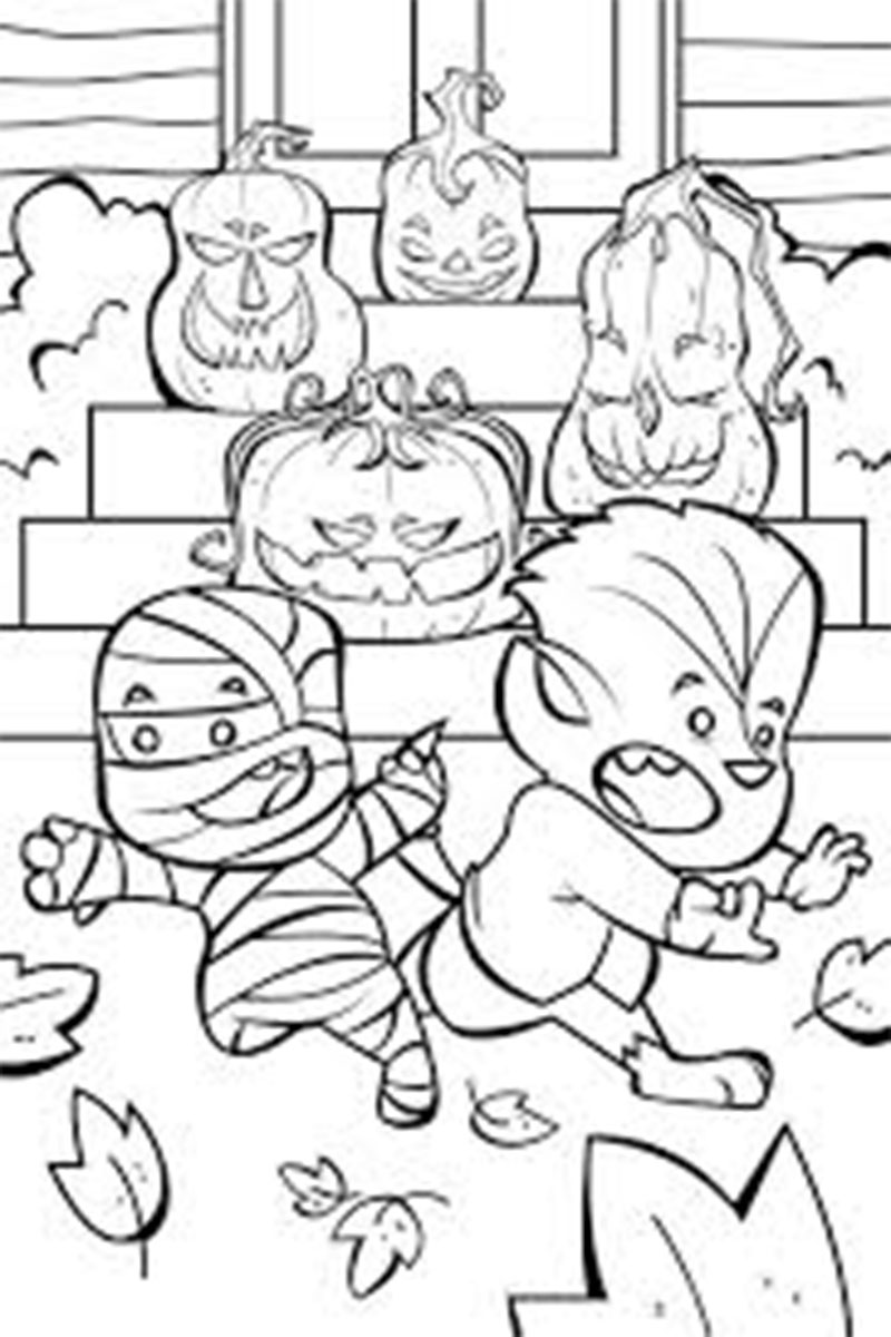 Funny Halloween Coloring Pages for Kids