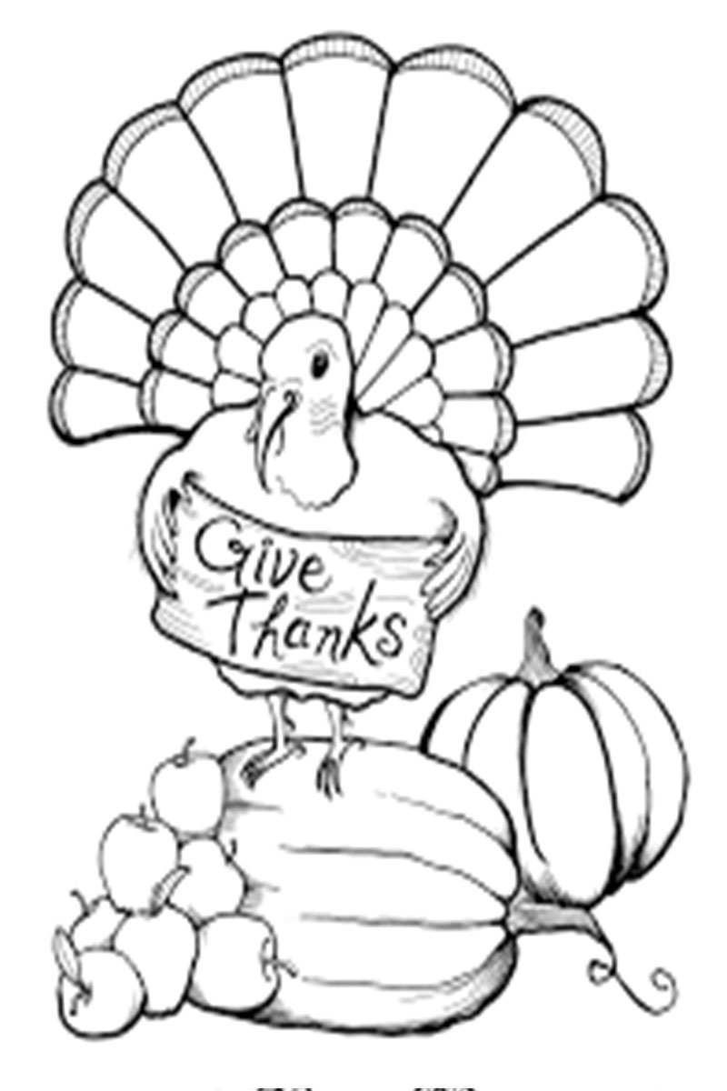 Funny Thanksgiving Coloring Pages Free