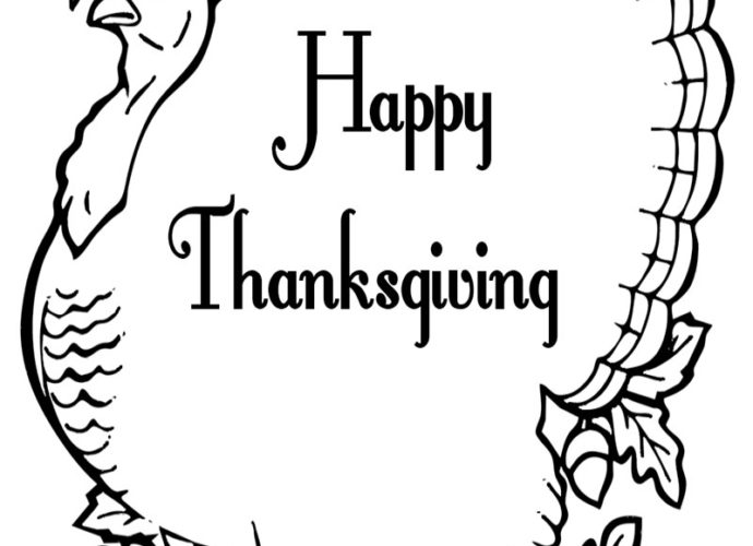 Funny Thanksgiving Coloring Pages for Preschoolers