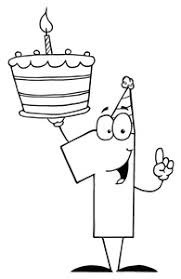 Happy 1st Birthday Coloring Pages Free Download