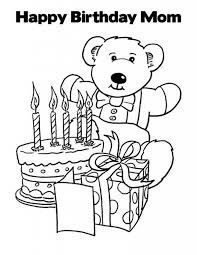 Happy Birthday Mom Coloring Pages Free Download