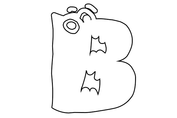 Letter B Coloring Pages For Toddlers