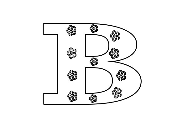 Letter B Coloring Pages Printable Free