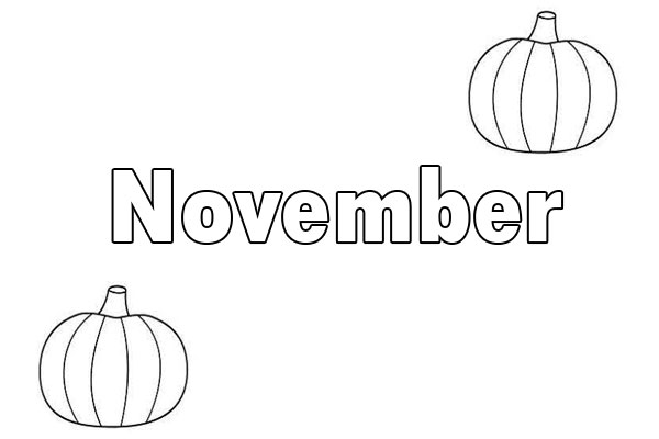 November Coloring Pages Download