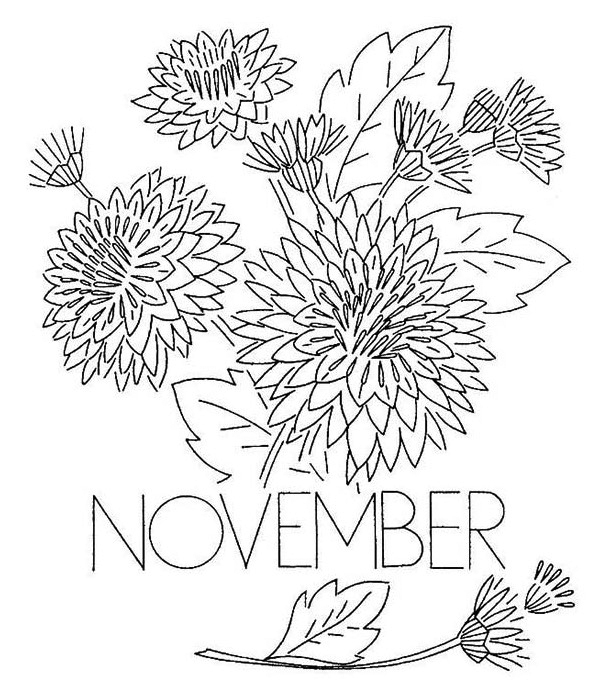 November Coloring Pages For Adults