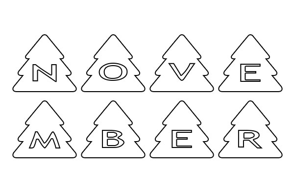 November Coloring Pages For Toddlers