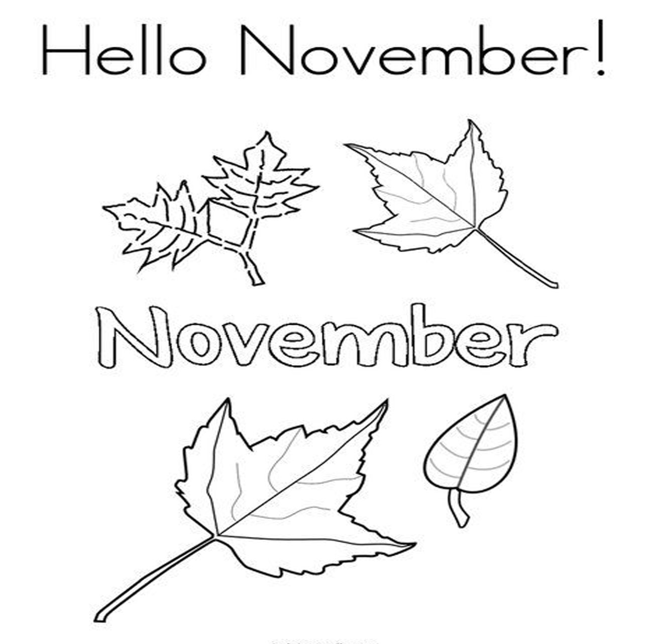 November Coloring Pages Free
