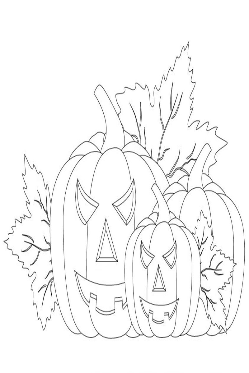 Printable Easy Funny Halloween Coloring Pages