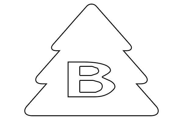 Simple Letter B Coloring Pages