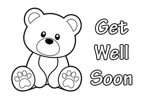 get well soon coloring pages