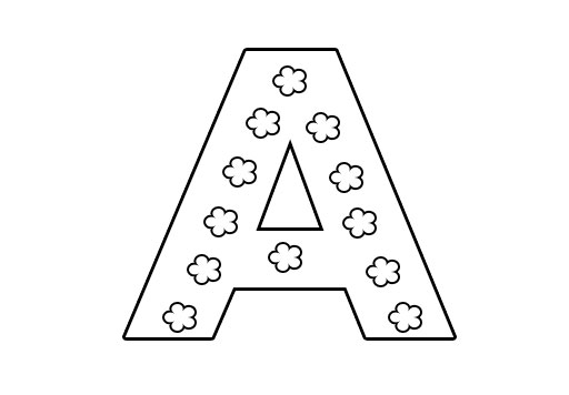 Letter A Coloring Pages for Kids