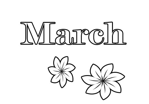 March Coloring Pages For Preschoolers