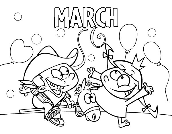 March Coloring Pages Free