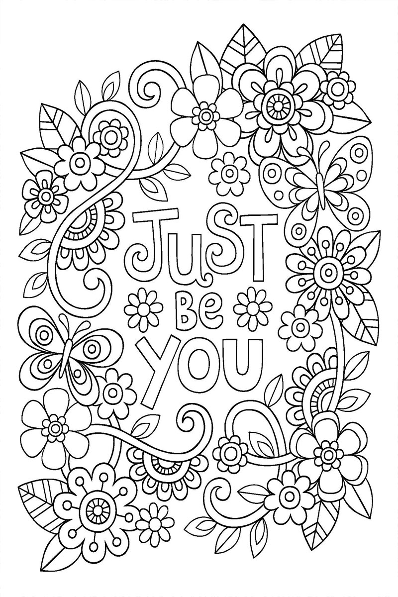 Motivational Coloring Pages Free