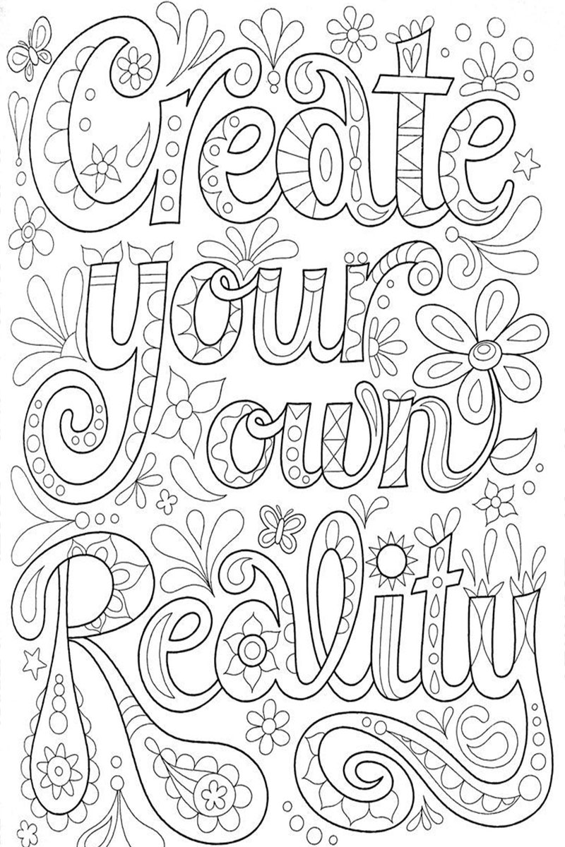 Motivational Coloring Pages for Adults Free