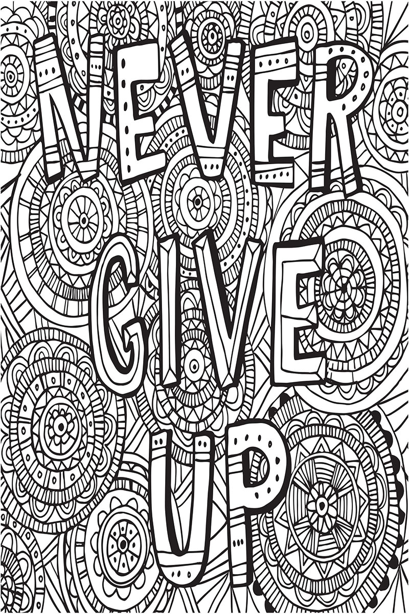 Motivational Coloring Pages for Adults