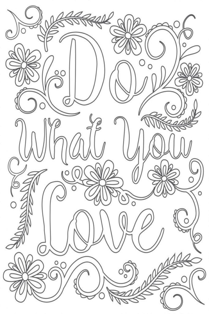 Motivational Quotes Coloring Pages