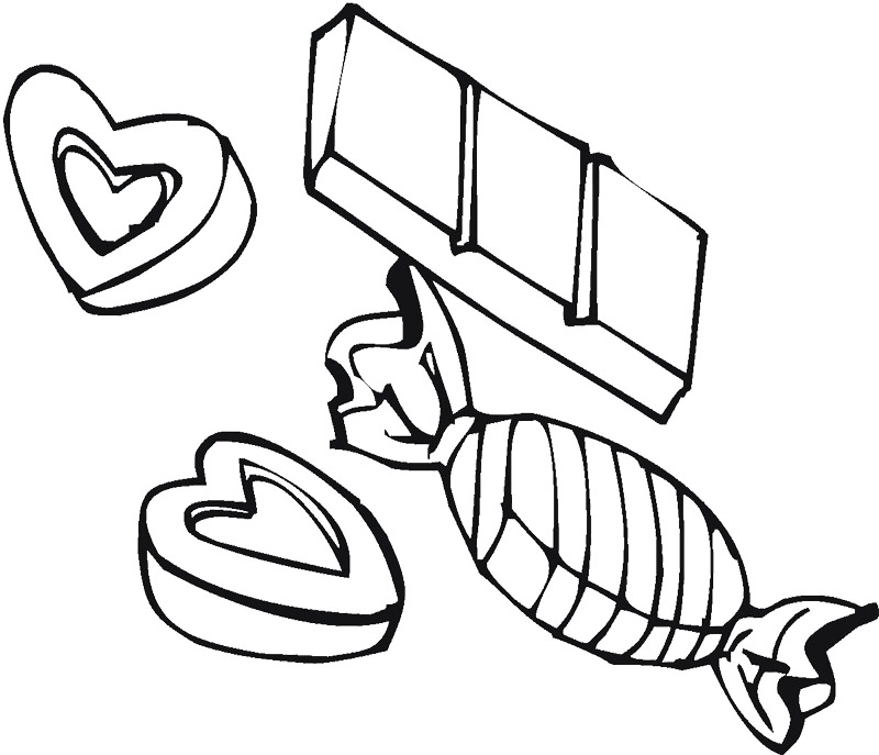 Candy Bar Coloring Pages