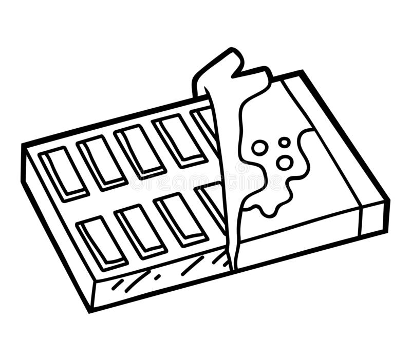 Chocolate Bar Coloring Pages to Print