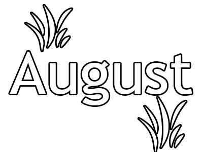 Free August Coloring Pages Download