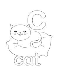Letter C Coloring Pages for Toddlers