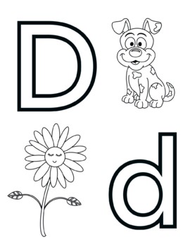 Letter D Coloring Pages for Adults