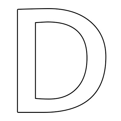 Printable Letter D Coloring Pages Free