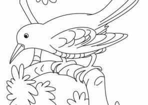 Cute Crow Coloring Pages