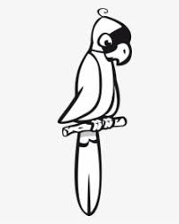 Easy Parrot Coloring Pages