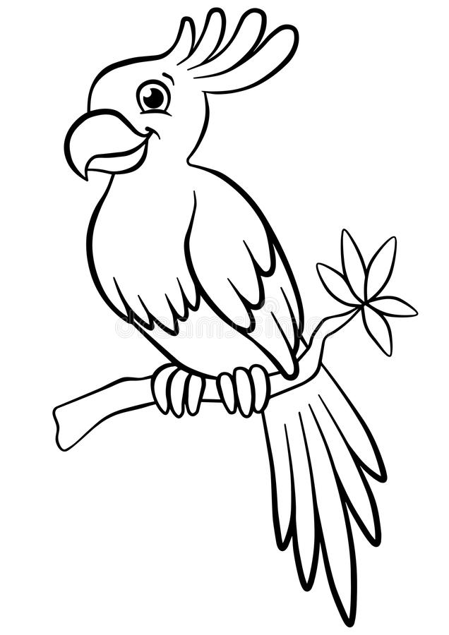 Parrot Coloring Pages Free