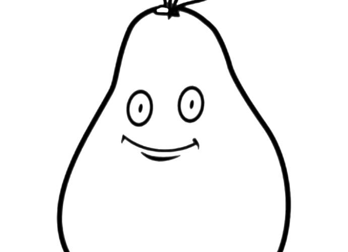 Pear Coloring Pages Free