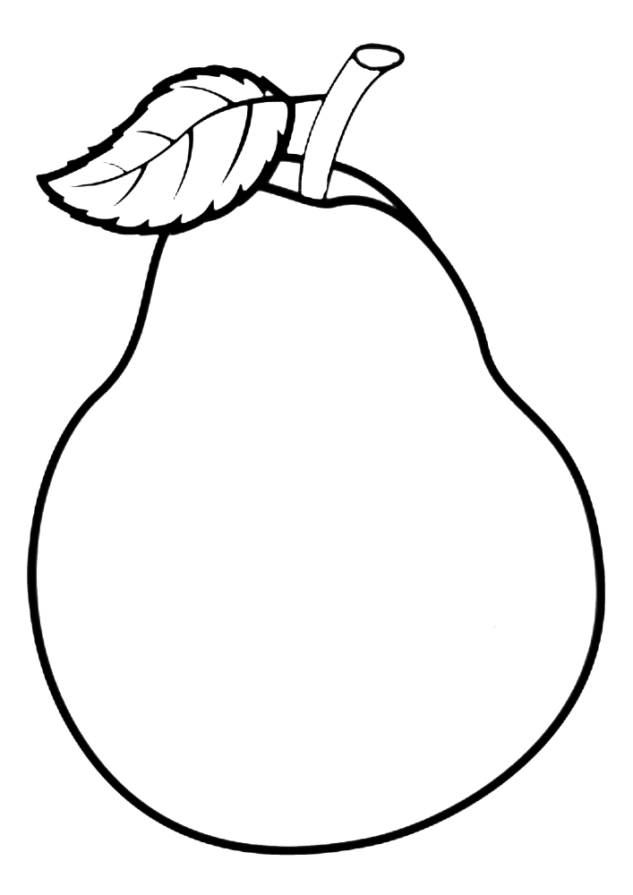 pear coloring pages