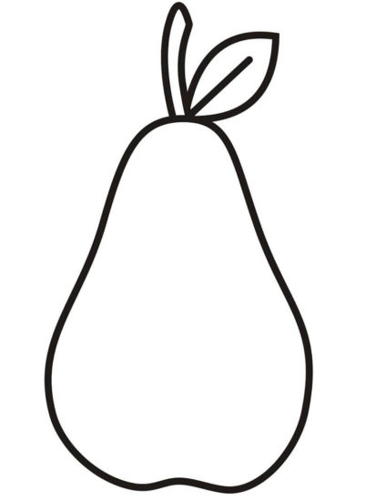 Pear Coloring Pages for Kids