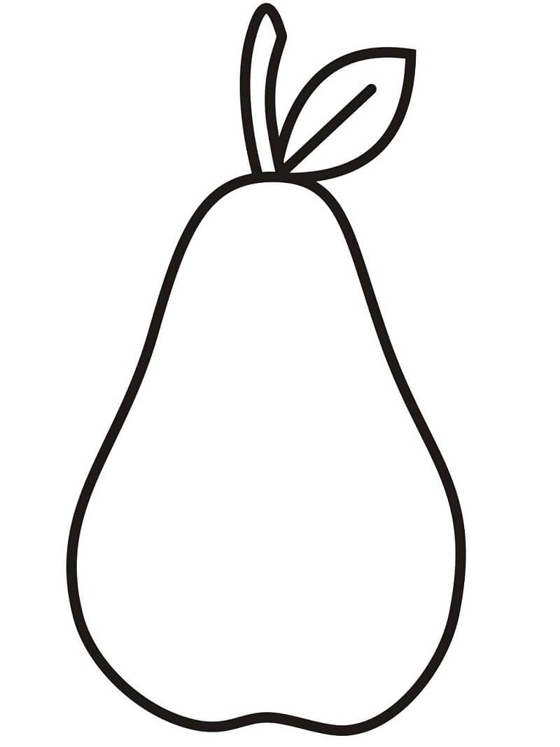 Pear Coloring Pages toddlers