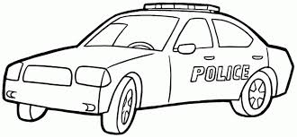 Police Car Coloring Pages Free Printable