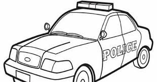 Police Car Coloring Pages for Kids