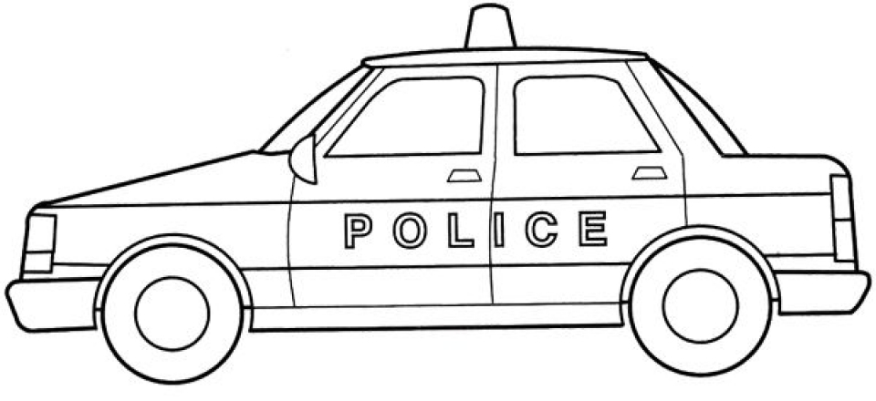 Police Car Coloring Pages 28344