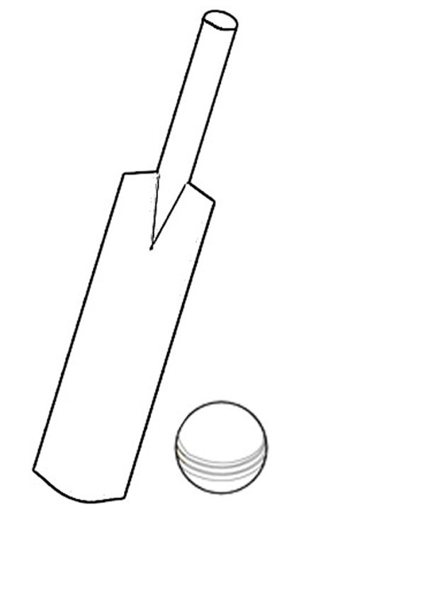Cricket Bat Coloring Pages download