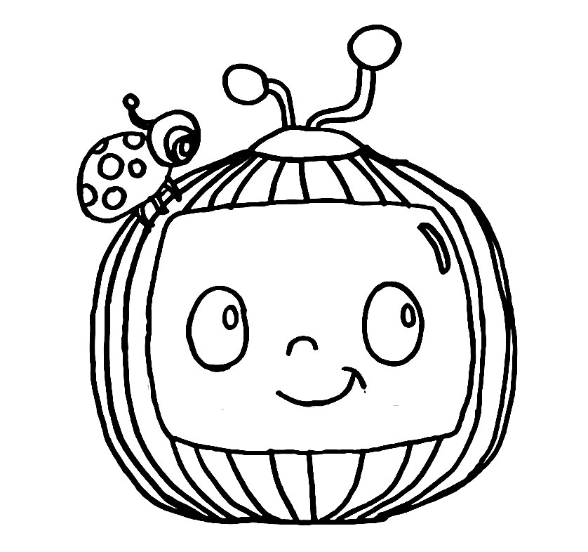 Cartoon Cocomelon Coloring Pages