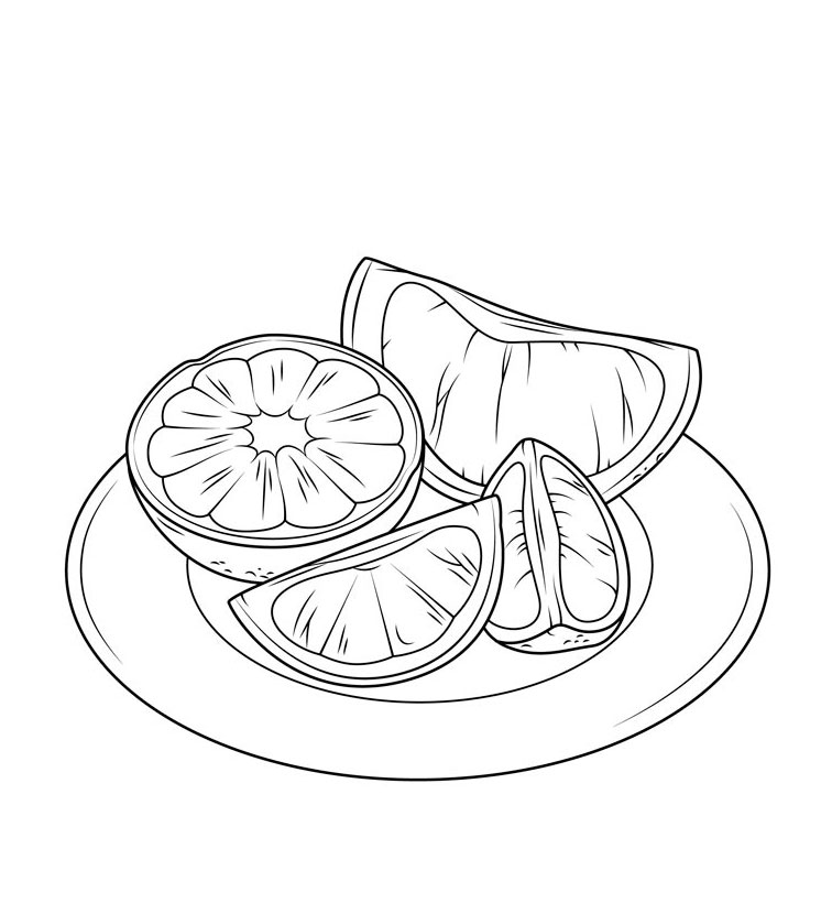 Free Orange Coloring Pages