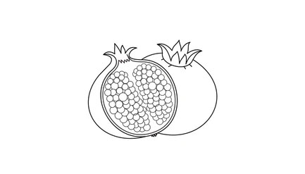 Printable Pomegranate Coloring Pages Free