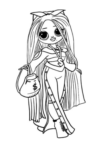 31+ OMG Doll Coloring Pages