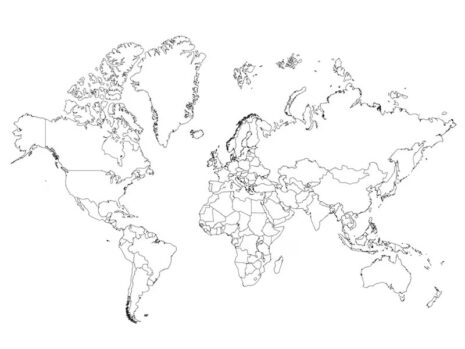 41+ World Map Coloring Page