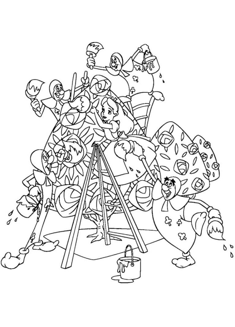 31+ Alice In Wonderland Coloring Pages