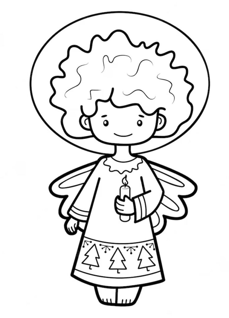 35+ Angel Coloring Pages