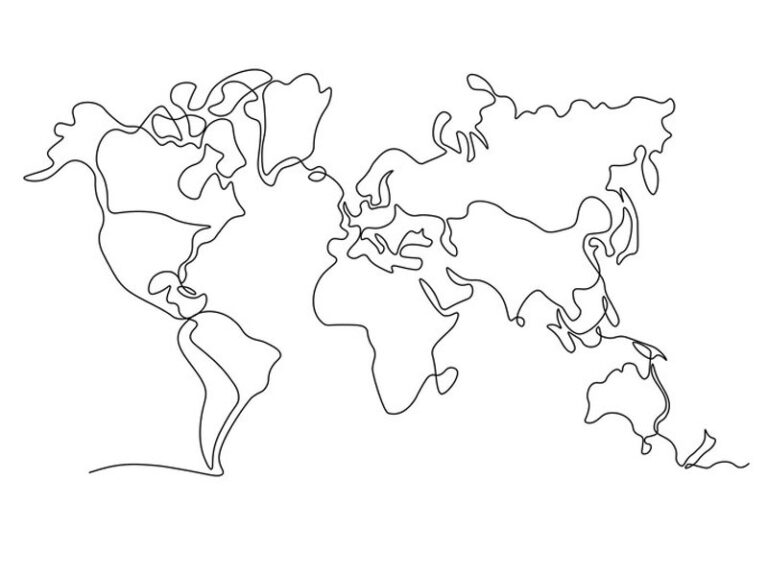 41+ World Map Coloring Page